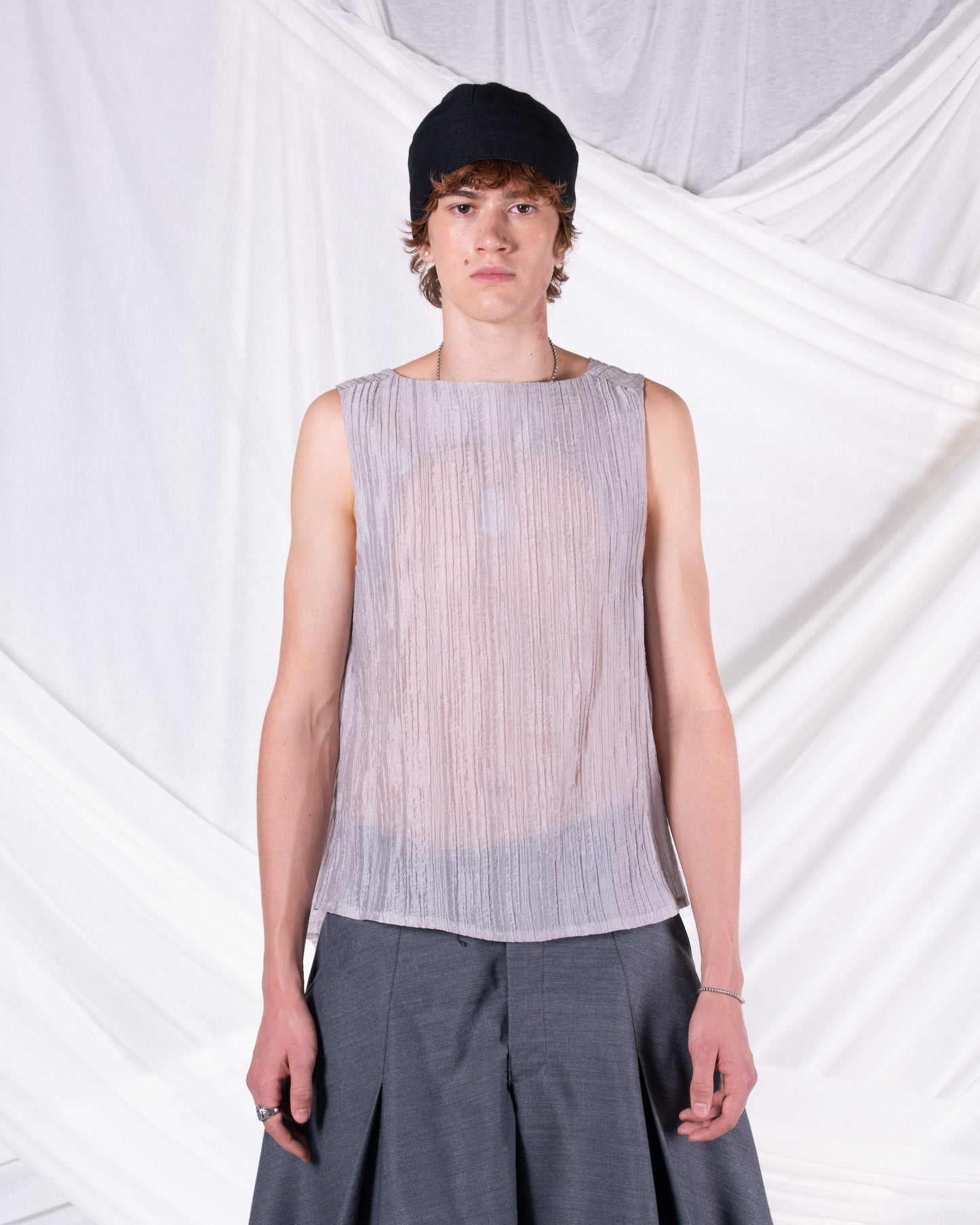 Lelio Grey Top