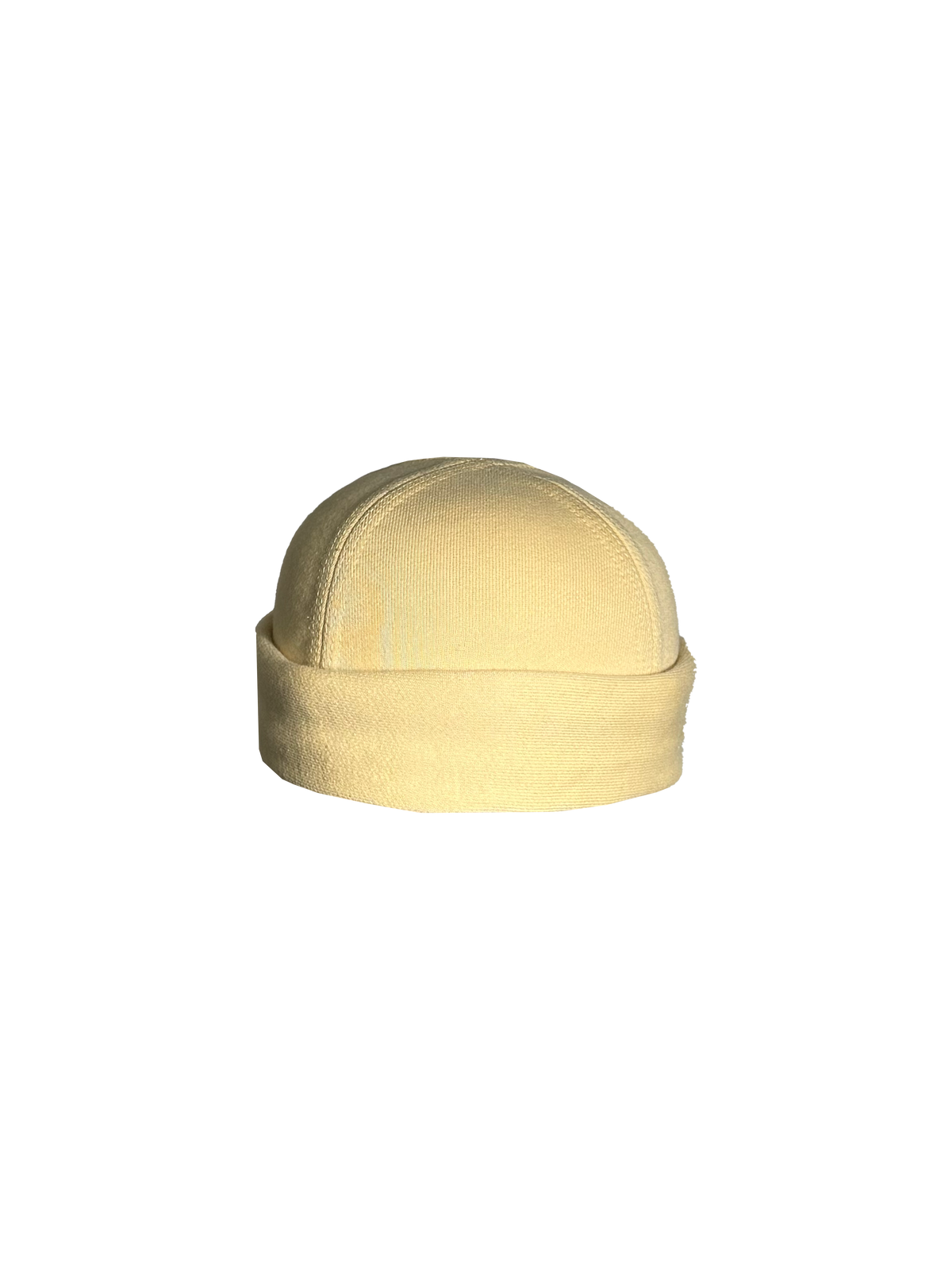 French Terry Beanie Butter Yellow