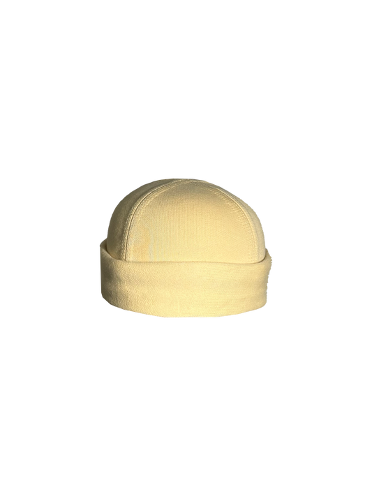 French Terry Beanie Butter Yellow