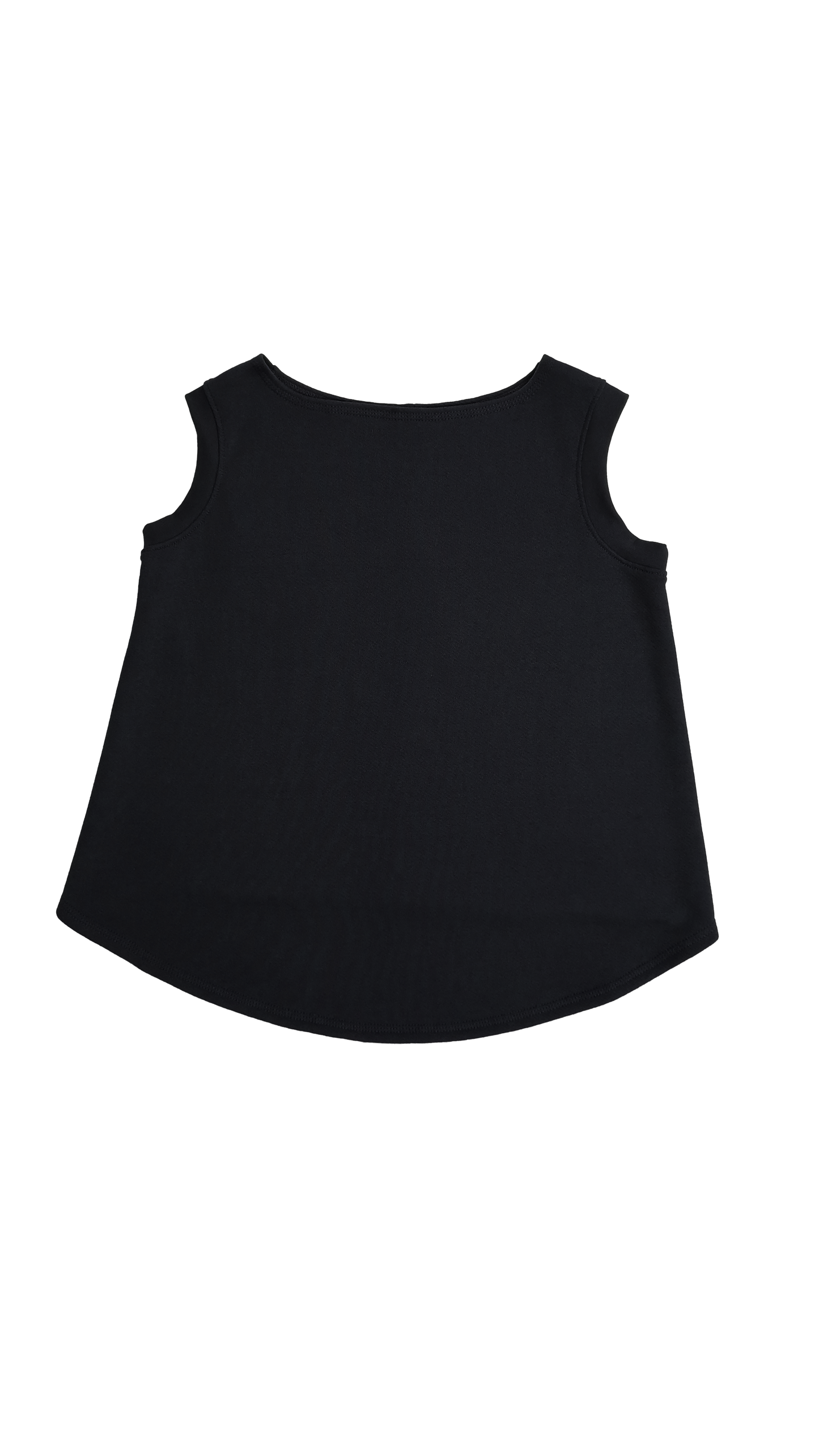 French Terry Tank Black